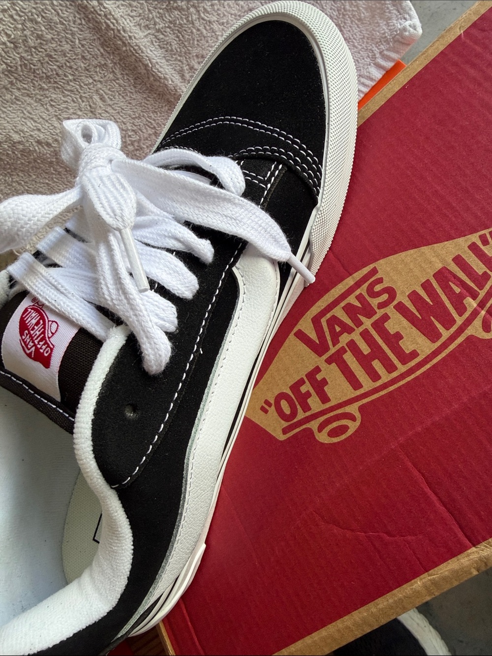 Vans Black and White Old Skool Skate Shoes